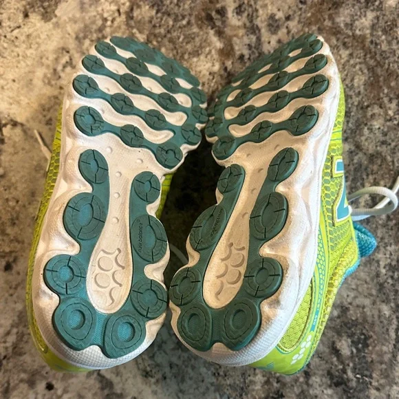 New Balance Bright Yellow and Light Blue Women's Sneakers - Picture 9 of 13